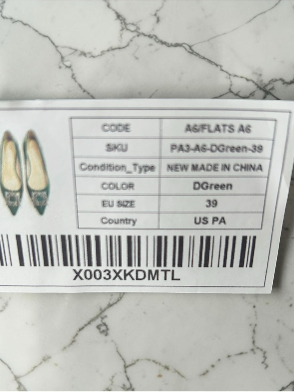 C.Paravano Crystal Dark Green 8.5 New in Box - Picture 7 of 7